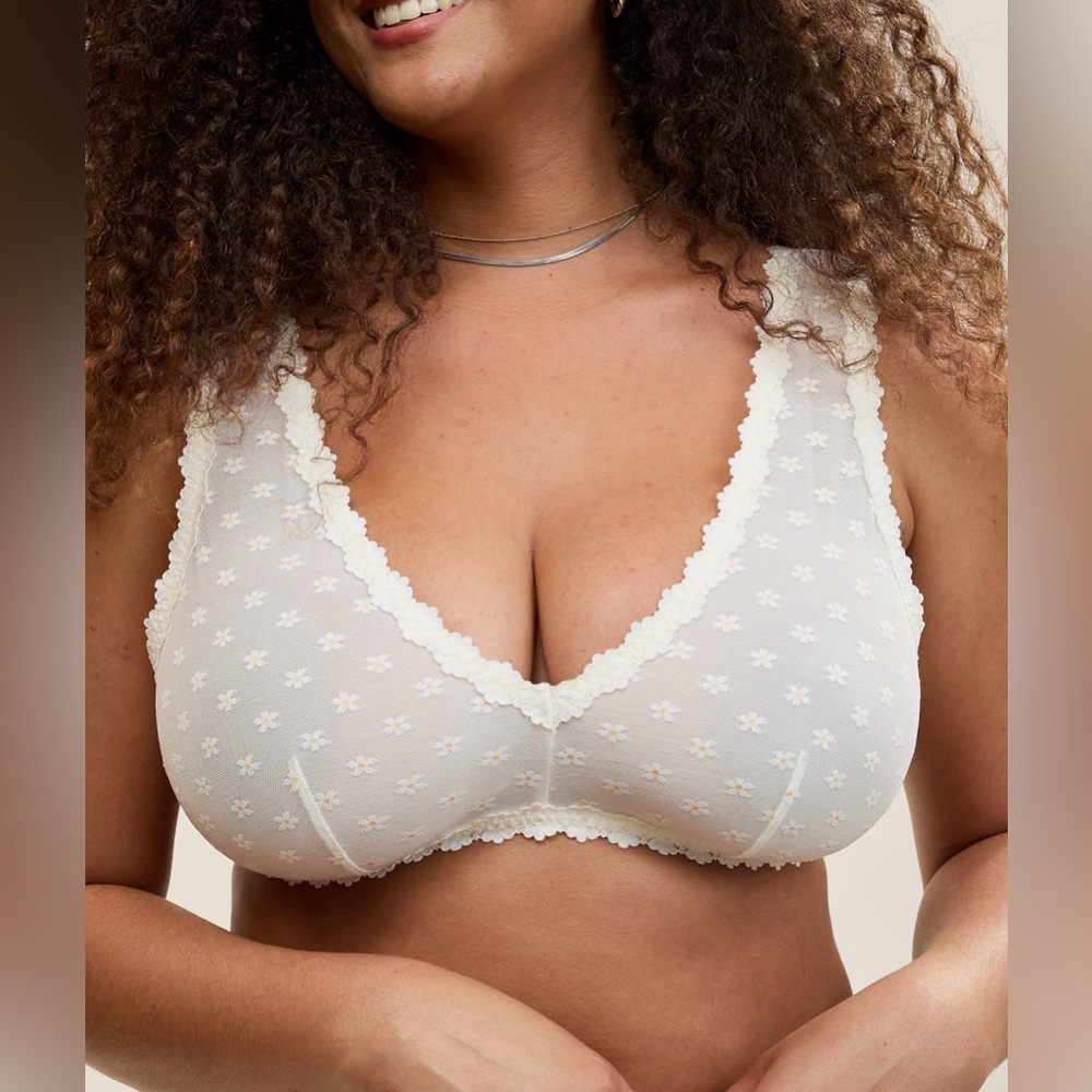 Aerie Ribbed Lace Trim Crop Tank / Bralette – NWT – Multiple Colors & Sizes - Picture 5 of 10